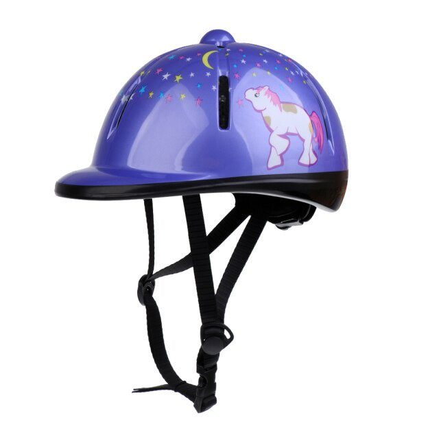 Kids Riding Helmet Pony Purple