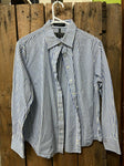 PreLoved- Pilbara Blue/White Stripped Long Sleeve Shirt-16