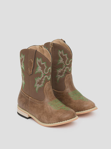 Baxter - Junior Western Toddler Boots - Emerald Green
