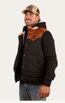 McKinlay Mens Puffer Vest Water Proof - Black / Tobacco