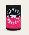 Ringers Western-  Splice Stubby Cooler - Pink / Navy