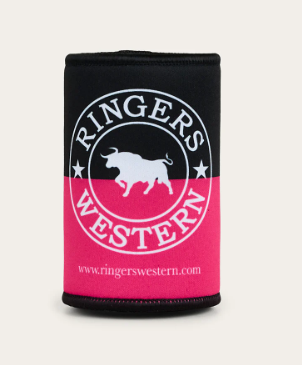 Ringers Western-  Splice Stubby Cooler - Pink / Navy