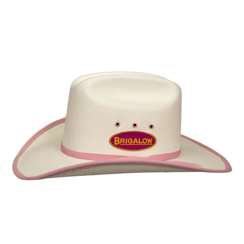 Cheyenne - Adult Western Hat - Pink Trim