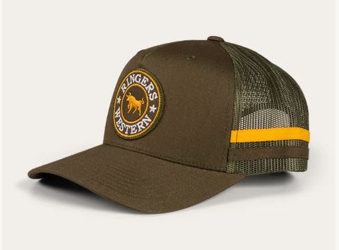 Ringers Western - McCoy Trucker Cap - Army/Orange - Adult