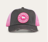 Ringers Western - Quinn Trucker Cap - Grey/Candy - Adult