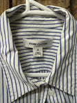 PreLoved- Perri Cutten Long Sleeve Shirt Blue/White Striped- 16