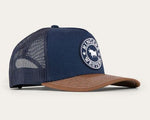 Signature Bull Trucker Cap - Navy / Chocolate - Adult
