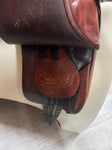 Stubben Tristan Dressage Saddle Brown - 17.5 inch