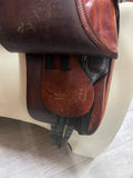Stubben Tristan Dressage Saddle Brown - 17.5 inch