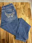 Preloved- Womens Pure Western Jeans - Size:16 - 32 Leg