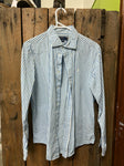 PreLoved- Ralph Lauren Blue/White stripped Long Sleeve Shirt