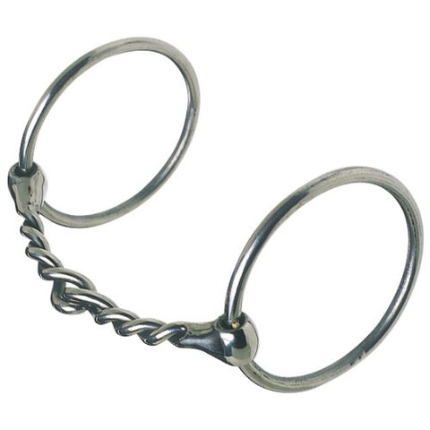 Loose Ring Snaffle Bit w/Twisted Thick SS Wire Mouth