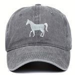 Horse Embroidered Baseball Cap / Hat