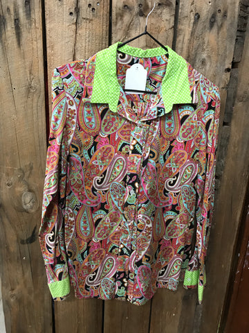 Preloved - Bright Pattern Shirt - Size 8