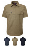 Closed Front Short Sleeve Shirt