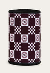 Ringers Western - Check Stubby Cooler - Burgundy