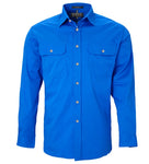 Pilbara UPF50+ Open Front Full Button - Long Sleeve Work Shirts - Men's