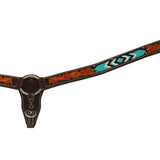 Fort Worth Breast plate - Turquoise beaded