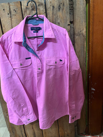 Preloved - Womens Ringers Western Long Sleeve Shirt - Size 20