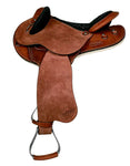 Syd Hill - Gibson Half Breed Saddle, Roughout Leather - SHXP Adjustable Tree and Panels