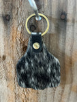 Lombok - Cow Hide Cattle Tag Key Ring