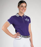 Lindelle · Purple Equestrian Polo Shirt