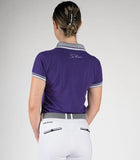 Lindelle · Purple Equestrian Polo Shirt