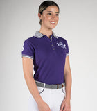 Lindelle · Purple Equestrian Polo Shirt