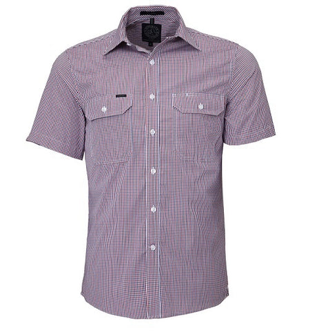 Men's Front Flap dual Pocket, Classic Fit S/S Shirt