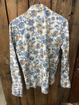 Preloved - Floral Ruffle Shirt - Size 8