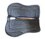 Contoured Wool/Felt with Leather Wear Pads