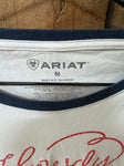 PreLoved- Ladies White Ariat T-Shirt - M