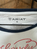 PreLoved- Ladies White Ariat T-Shirt - M