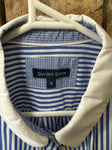 PreLoved- Gordan Smith Blue/White Stripped Long Sleeve Shirt- 16