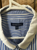 PreLoved- Gordan Smith Blue/White Stripped Long Sleeve Shirt- 16