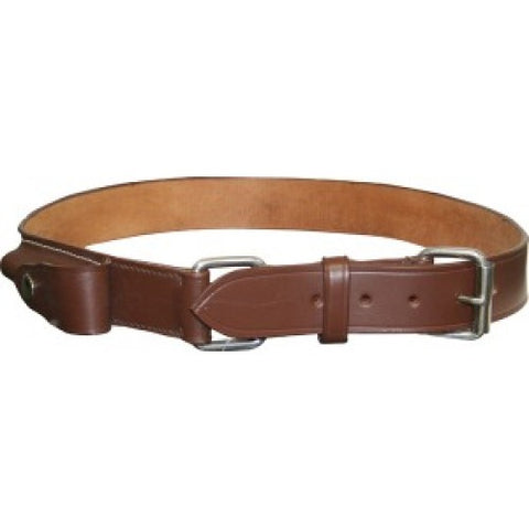 Leather Knife Belt Pouch Belt - Stainless Steel Buckles