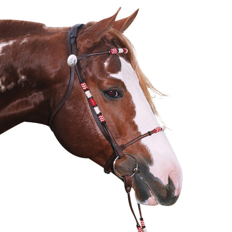 Navaho - Western Rolled Snaffle Cavesson Bridle