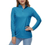 SunSafe UPF 50+ UV Long Sleeve Riding Shirts - Blue Range