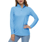 SunSafe UPF 50+ UV Long Sleeve Riding Shirts - Blue Range