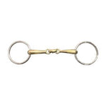 Cavalier Loose Ring Training Snaffle Bit - Gold Mouth