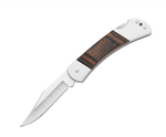 Excalibur Castle Wooden Handle 2.4" Clip Point Folding Knife