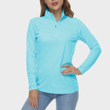 SunSafe UPF 50+ UV Long Sleeve Riding Shirts - Blue Range