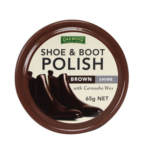 Oakwood - Shoe & Boot Polish 65gms - Brown
