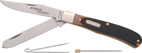 Schrade - Bearhead Old Timer Folding Knife w/ Pick and Tweezers 96OT
