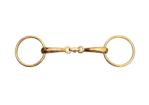 SHOWCRAFT – GOLD LINK RING SNAFFLE BIT