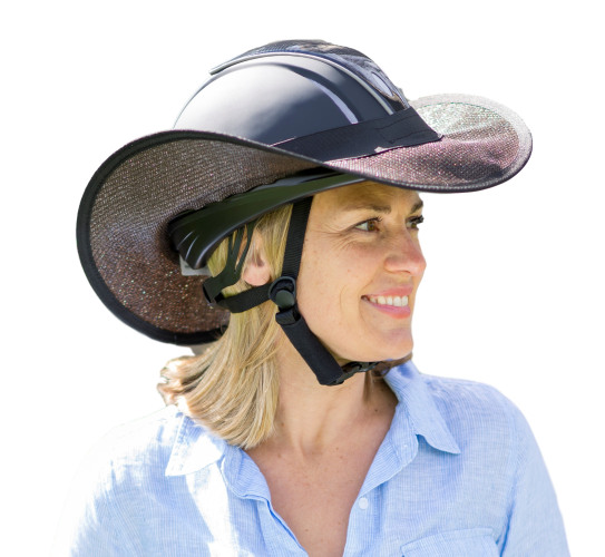 Horse Riding Helmet Brim Sun Shade Visor Mustang & Co Saddlery