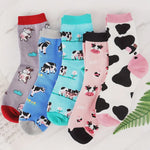 Cow Ankle Socks