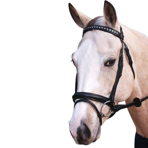 Showcraft - Stars and Stones Black Hanoverian Bridle