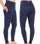 Amber RX · Navy Horse Riding Tights with Phone Pocket