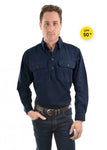 Thomas Cook - Heavy Cotton Drill Half Placket 2-pockets L/S shirt